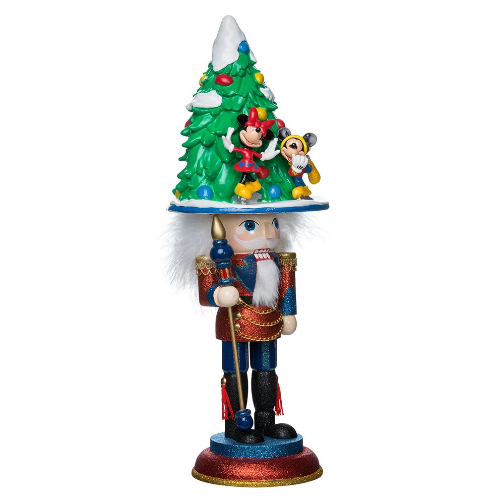 Kurt Adler 16.25-Inch Hollywood Mickey and Minnie Ice Skating Nutcracker